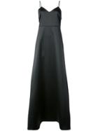 Halston Heritage V-neck Flared Dress - Black
