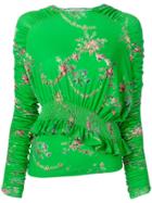 Preen By Thornton Bregazzi Floral Print Top - Green
