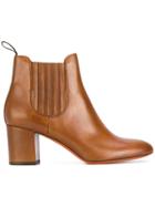Santoni Classic Heeled Boots - Brown