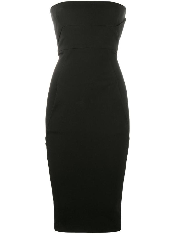 Rick Owens Strapless Fitted Dress, Women's, Size: 38, Black, Cotton/viscose/spandex/elastane