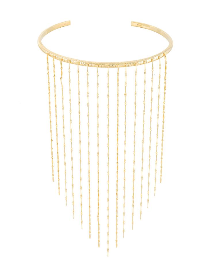 I.v.i. 'dalhia' Rail Fringe Necklace - Metallic