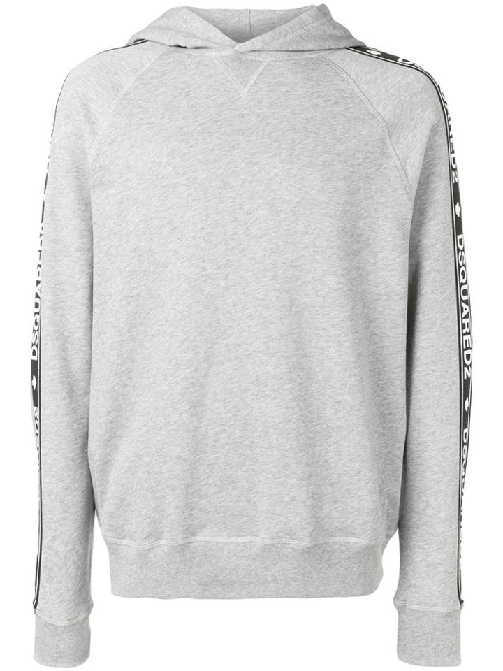 Dsquared2 Side Panelled Hoodie - Grey