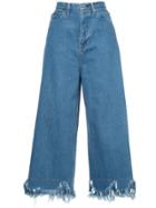 Cityshop Flared Cropped Jeans - Blue