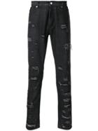 Alyx Ripped Straight Leg Jeans - Black