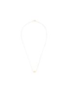 Natalie Marie 9kt Rose Gold Willow White Diamond Necklace - Brown