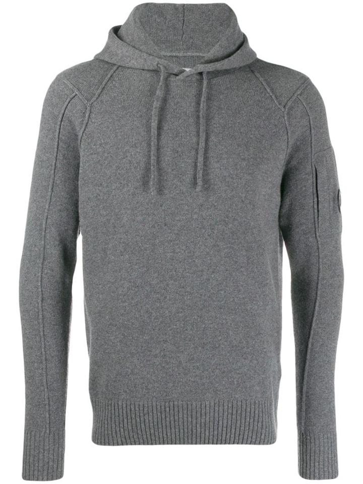 Cp Company Exposed Seam Hoodie - Grey