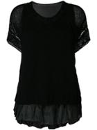 P.a.r.o.s.h. Layered Knitted Top - Black