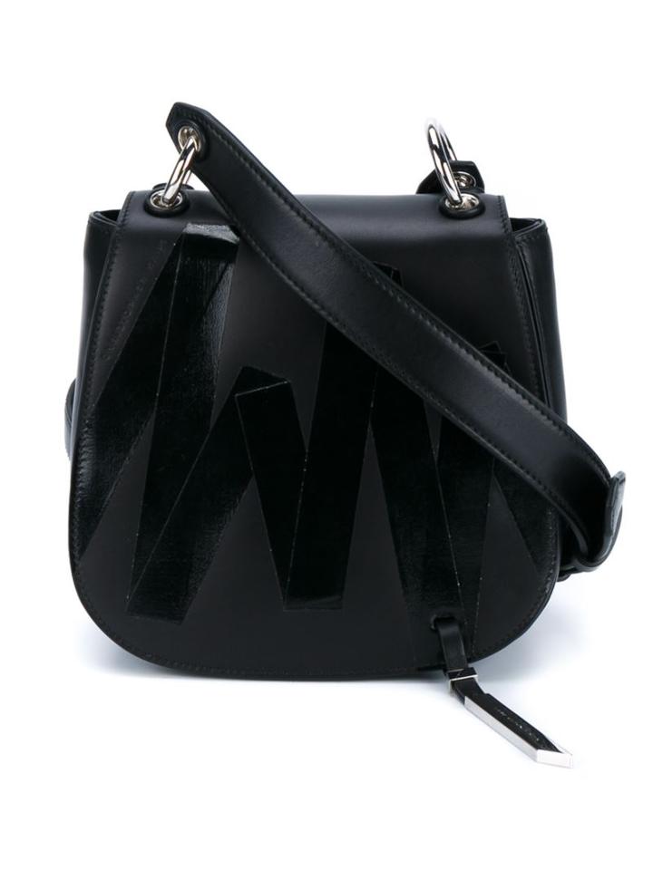 Christopher Kane Tape Print Cross Body Bag, Women's, Black