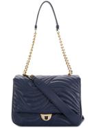 Salvatore Ferragamo Quilted Chain Strap Shoulder Bag - Blue