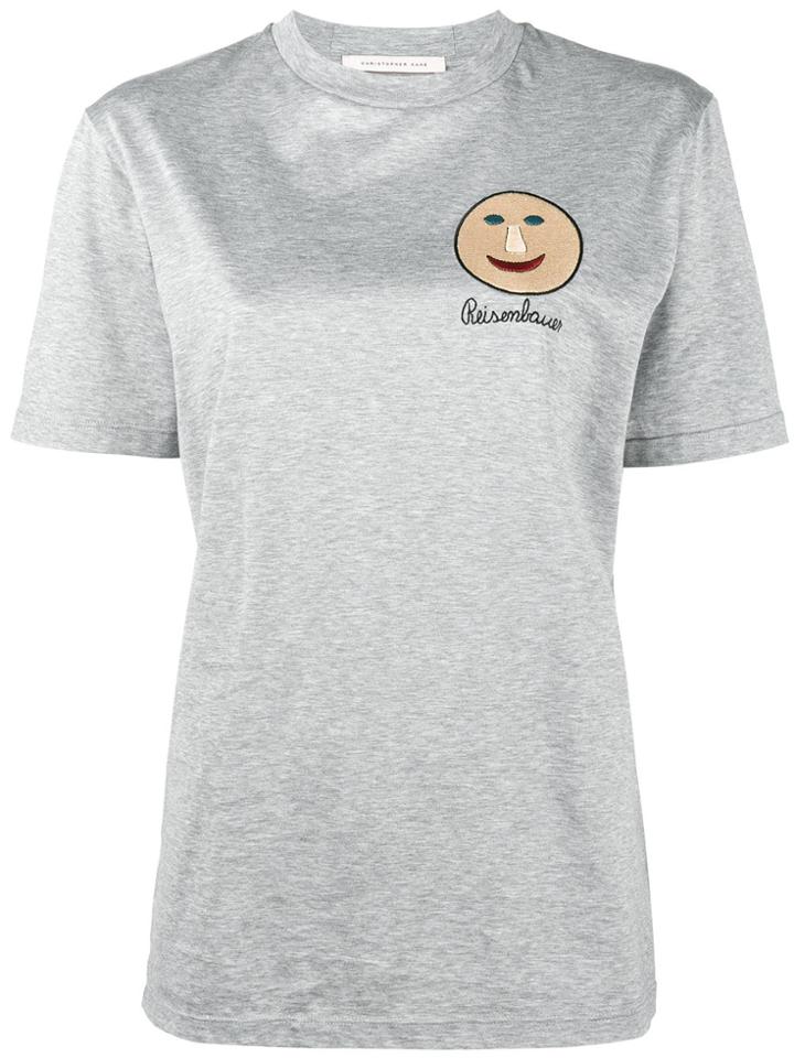 Christopher Kane Gugging Print T-shirt - Grey