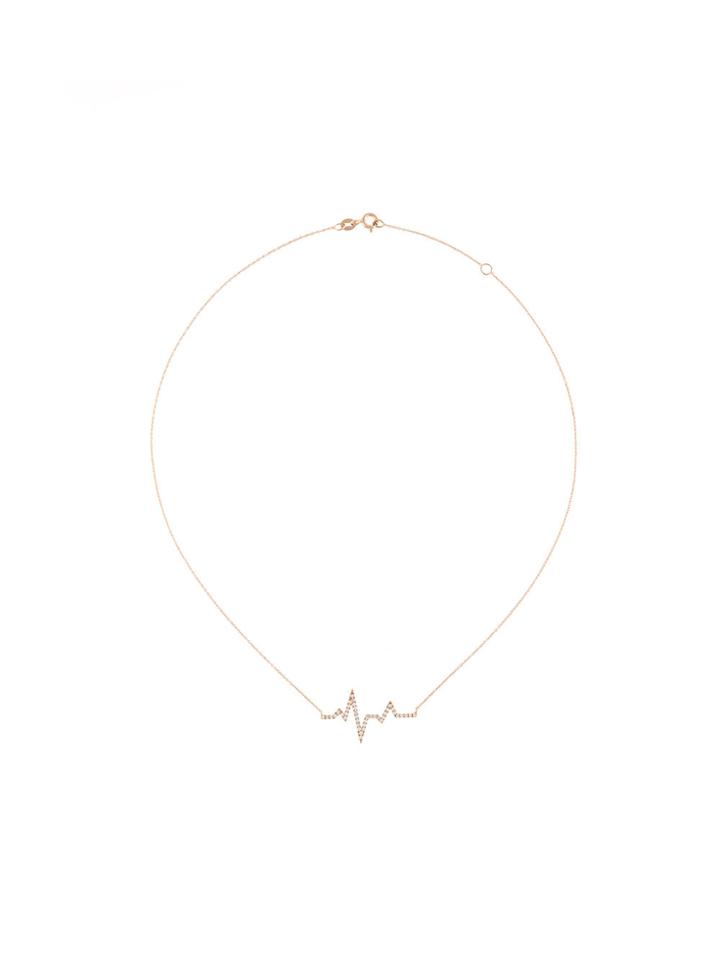 Diane Kordas Heartbeat Necklace - Nude & Neutrals