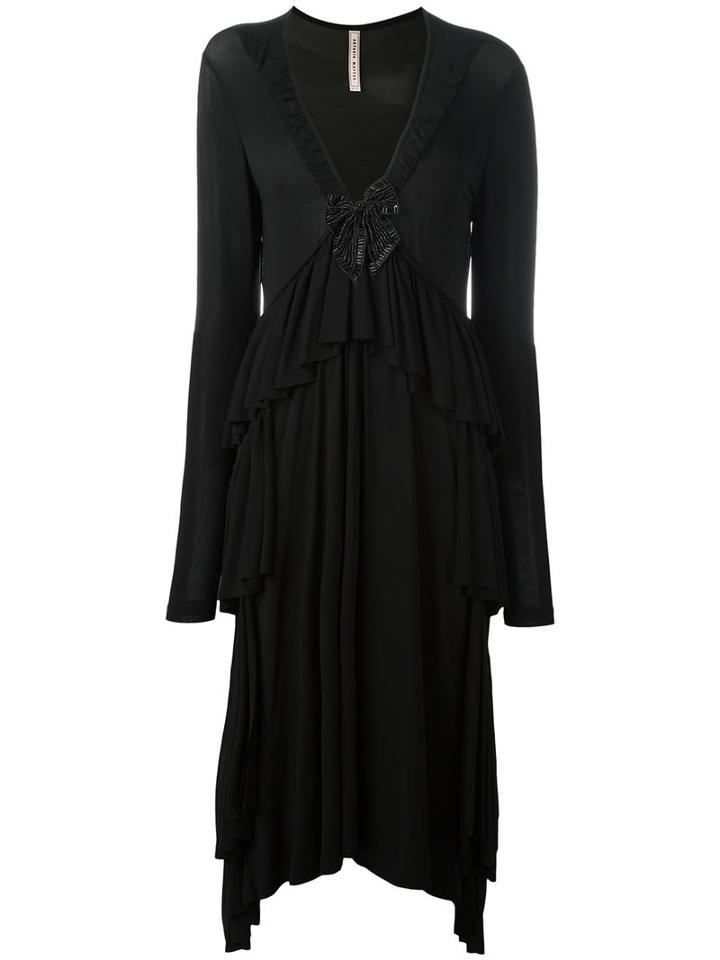 Antonio Marras V-neck Dress, Women's, Size: 42, Black, Viscose