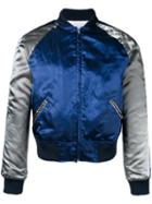Comme Des Garçons Shirt - Two-tone Bomber Jacket - Men - Polyamide/polyester/wool - Xs, Blue, Polyamide/polyester/wool