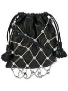 Sonia Rykiel - Le Baltard Crossbody Bag - Women - Lamb Skin/polyester/tin/glass - One Size, Black, Lamb Skin/polyester/tin/glass