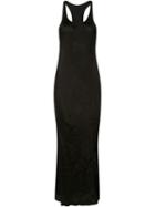 Uma Wang Long Sleeveless Dress, Women's, Size: Small, Black, Cupro