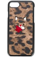 Dolce & Gabbana Kids Cat Leopard Print Iphone 7 Case, Girl's, Brown
