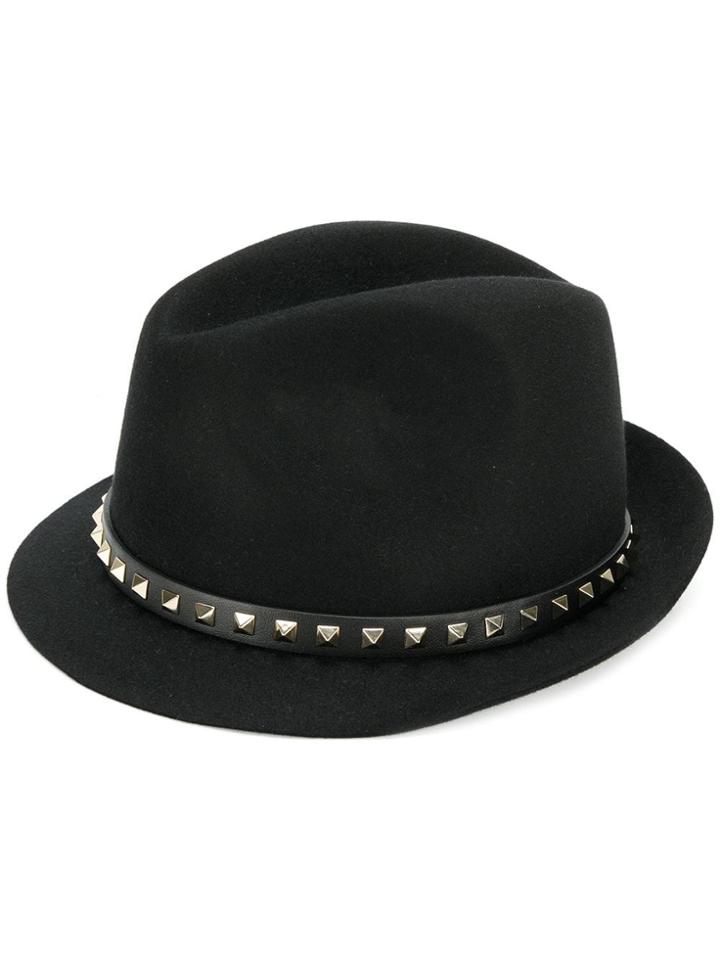 Valentino Valentino Garavani Rockstud Fedora - Black