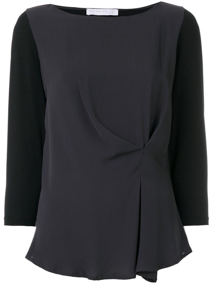 Fabiana Filippi Classic Fitted Top - Black