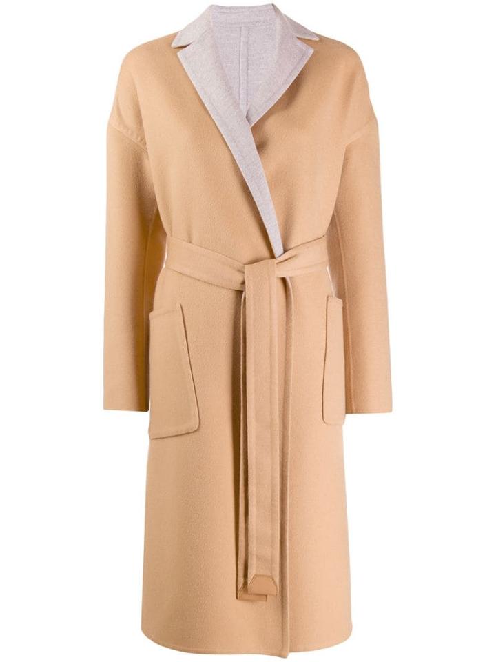 Loro Piana Belted Single-breasted Coat - Brown