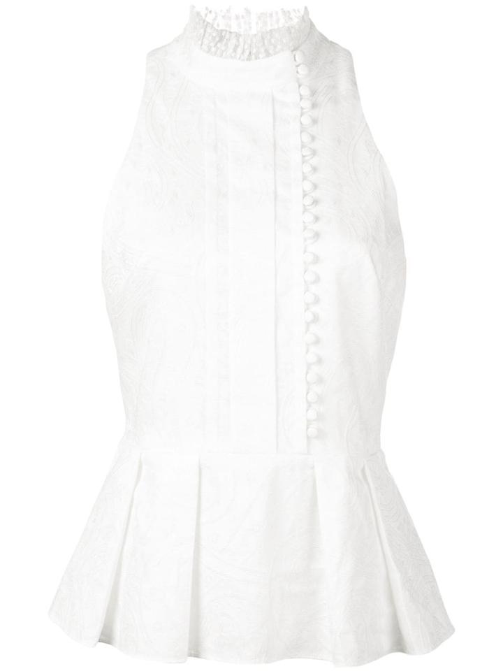 Alexis Leta Jacquard Top - White
