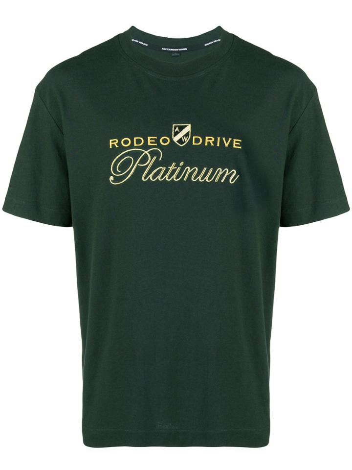 Alexander Wang Embroidered Patch T-shirt - Green