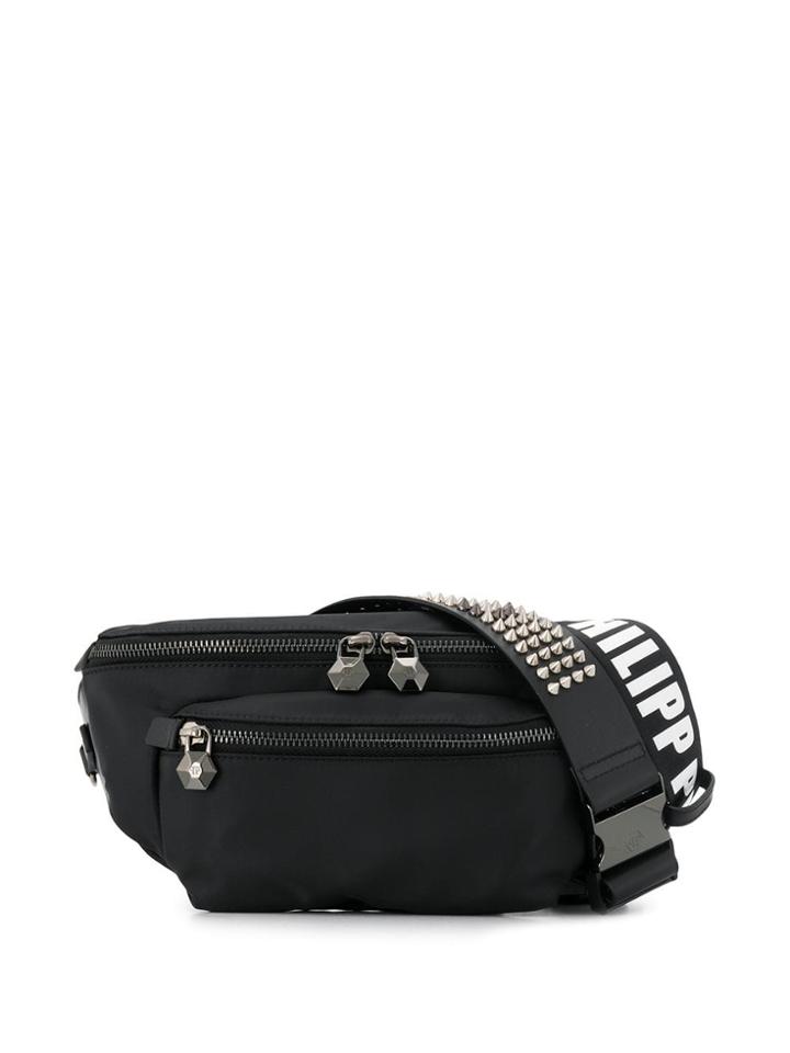 Philipp Plein Logo Strap Belt Bag - Black