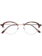 Yellows Plus Round Frame Glasses - Brown