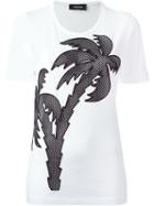 Dsquared2 Palm Tree T-shirt, Women's, Size: Xs, White, Cotton