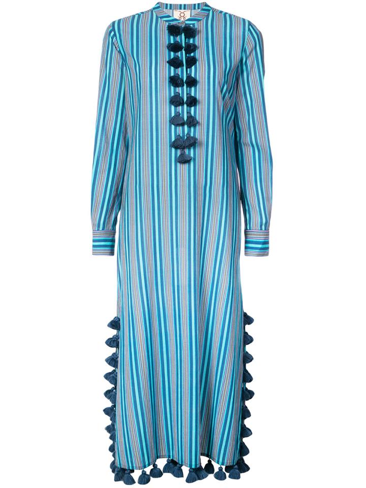 Figue Paolina Striped Kaftan - Red