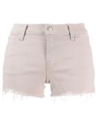 J Brand Distressed Denim Shorts - Pink