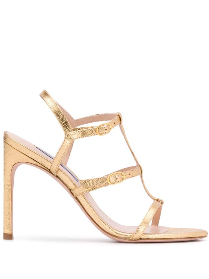 Stuart Weitzman Lyric Sandals - Gold