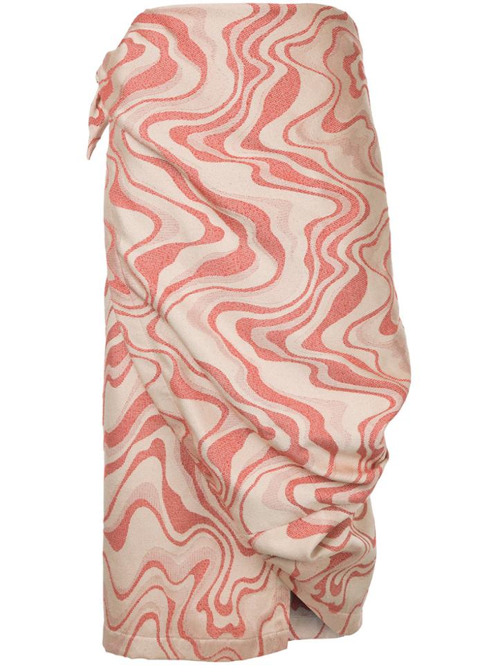 Comme Des Garçons Vintage Wrap Around Skirt - Brown