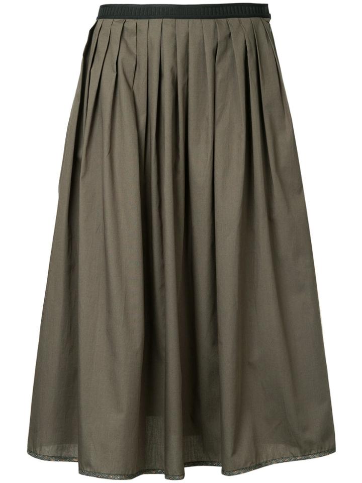 Antonio Marras Pleated Midi Skirt - Green