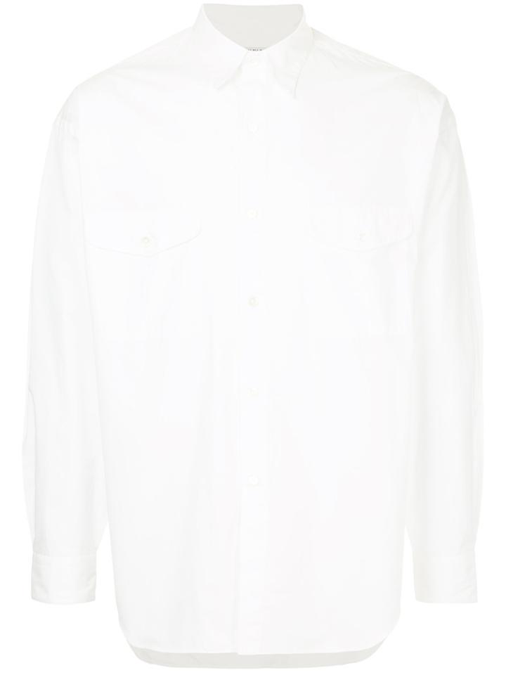 7x7 Plain Long Sleeved Shirt - White