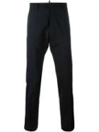 Dsquared2 Straight Leg Trousers, Men's, Size: 50, Black, Cotton/polyester/spandex/elastane/virgin Wool
