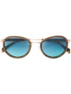 Tommy Hilfiger Wood Effect Sunglasses - Brown