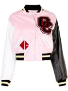 Opening Ceremony Contrast Cropped Sports Jacket - Pink