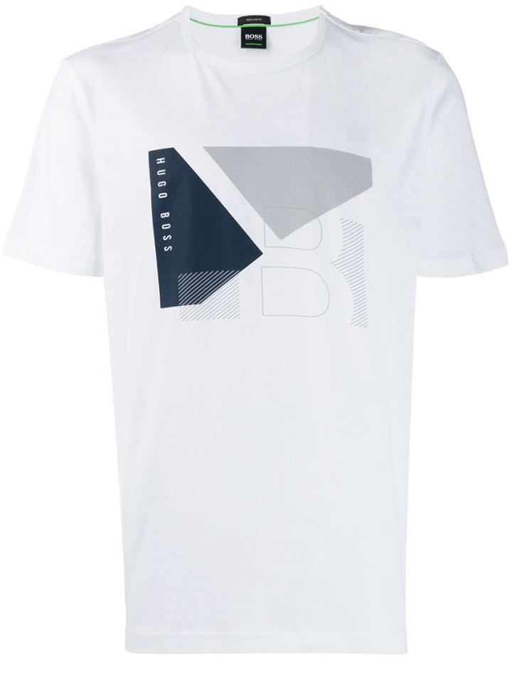 Boss Hugo Boss Geometric Print T-shirt - White