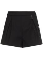 Off-white Pleat Front Shorts - Black