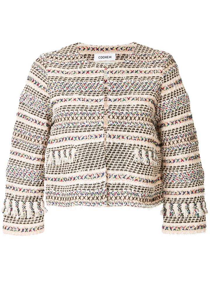 Coohem Summer Tweed Jacket - Nude & Neutrals