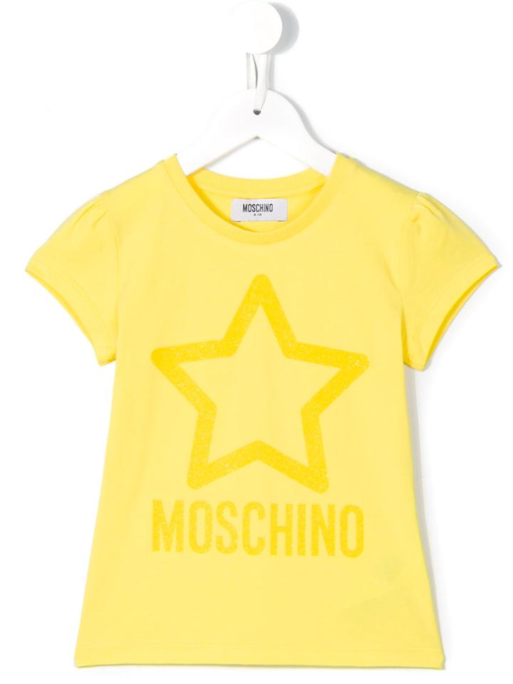 Moschino Kids Logo Print T-shirt, Size: 10 Yrs, White