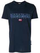 Napapijri Logo Print T-shirt - Blue