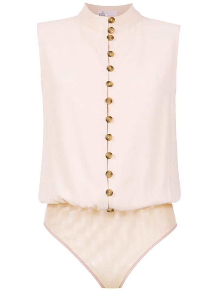 Nk Buttoned Bodysuit - Pink