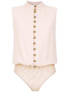Nk Buttoned Bodysuit - Pink