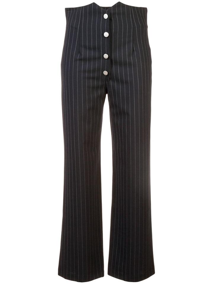 Miaou Miaou 1012pn Pinstripe Natural (veg)->cotton - Black