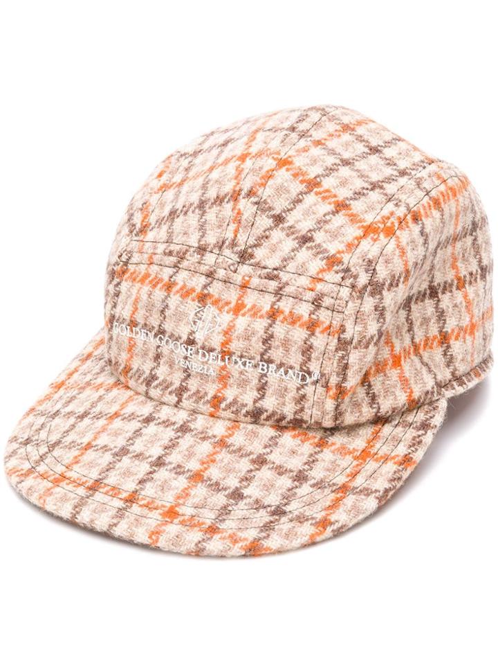 Golden Goose Deluxe Brand Rua Plaid Hat - Brown