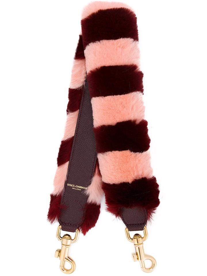 Dolce & Gabbana Fur Bag Charm - Pink & Purple
