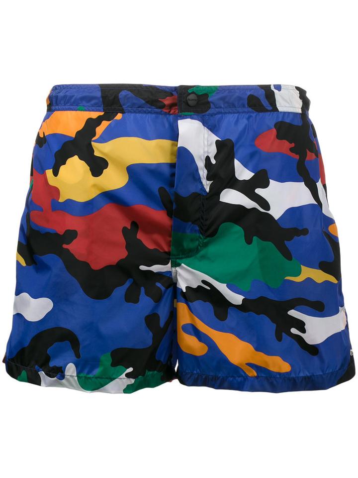 Valentino - Camouflage Swim Shorts - Men - Polyamide/polyester - 48, Polyamide/polyester