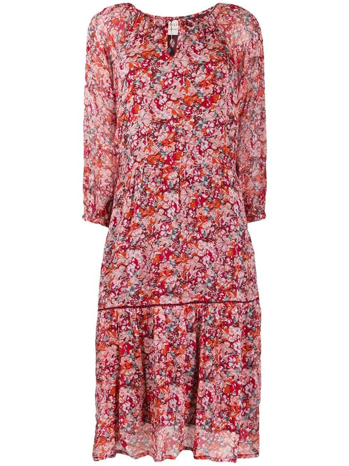 Cecilie Copenhagen Stine Floral Print Dress - Red