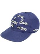 Valentino Valentino Garavani Appliquéd Cap - Blue